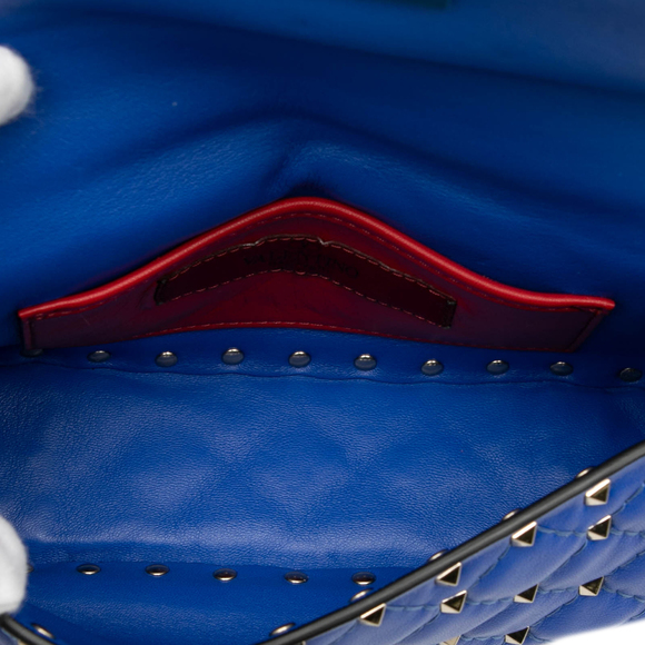 Pre-Loved Valentino Small Nappa Rockstud Spike Satchel - Picture 4 of 8